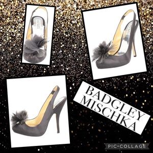 Badgley Mischka ‘Kismet’ Satin Slingbacks sz8